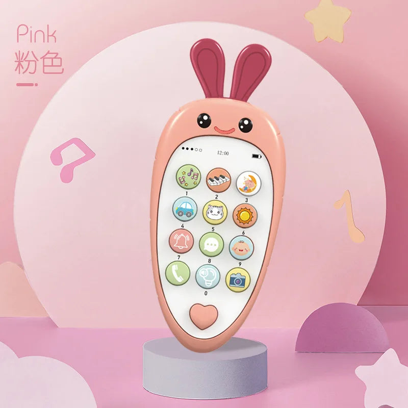 Baby Musical Phone Toy with Teether - Early Learning Sound Telephone for Infants, Ideal Kids Gift for Sleep and Play