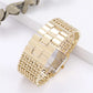 Diamond Kit Square Dial Ladies Quartz Wristwatch, Crystal Band, Fall 2026 Gift Idea – Gold Watch