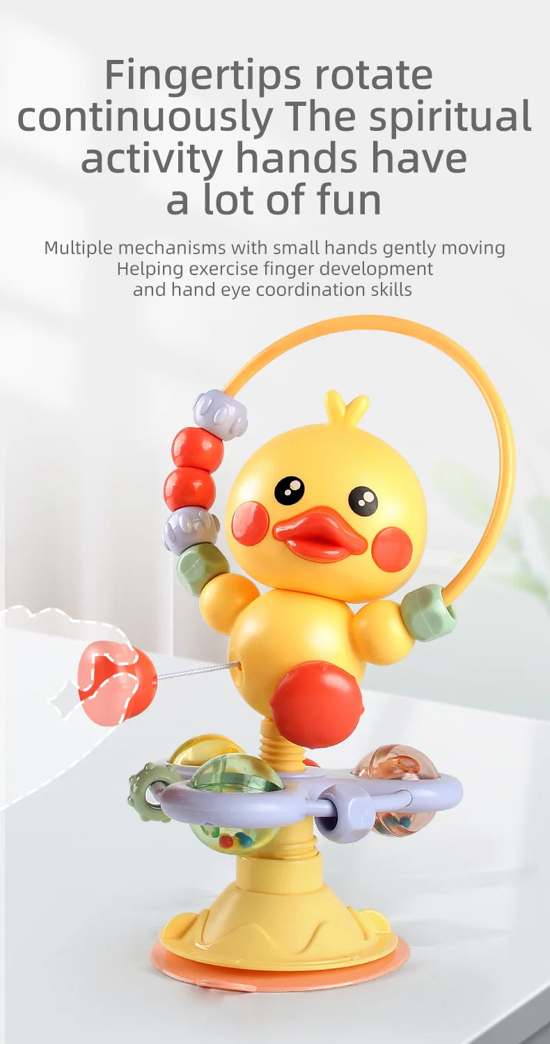 Soothing Baby Rattle Suction Cup Newborn Sensory Toys