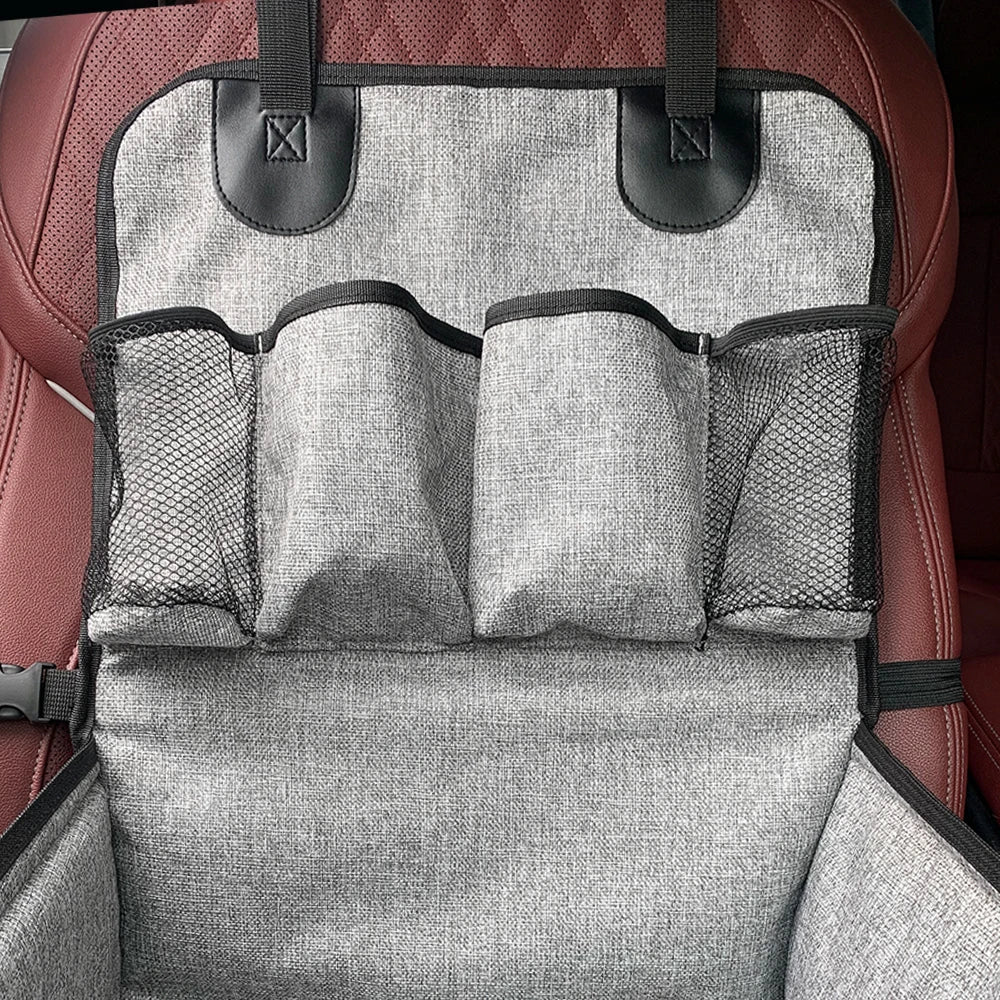 Dog Car Seat - Puppy Booster Seat for Front Seat, Storage Pockets for Compact to Medium Dogs