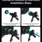 Wireless2026 Edition Car Charger Dual Coil Fold Screen Mount Fast Charge For Foldable Phones Air Vent Car Holder Fall