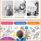 DIY Kids Coloring Scroll - 118 Inch Graffiti Roll, Safe Paper for Creative Art Projects, Educational Crafting Fun for Children