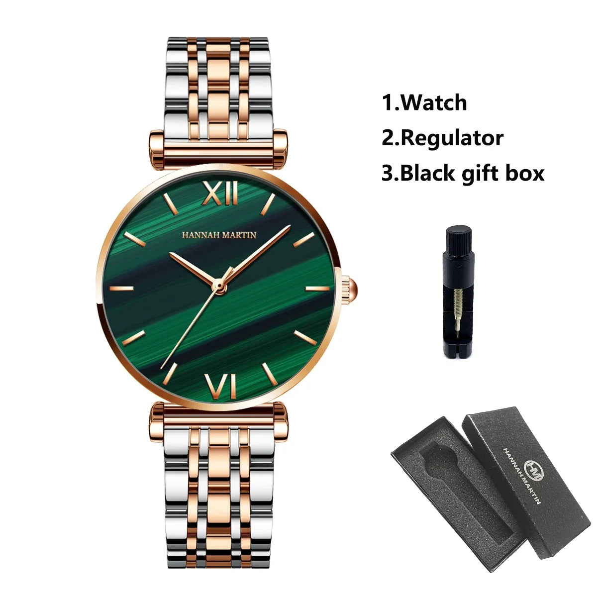 women's Timeless rose gold quartz wristwatch - stainless steel water-resistant minimalist round dial