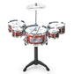 Kids Jazz Drum Kit - Beginner-Friendly Percussion Toy with 5 Drums & Cymbals for Young Musicians
