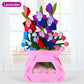 Handmade Montessori Flower Craft Kit - DIY Colorful Flowerpot Toys for Kids, Creative Early Learning Gift
