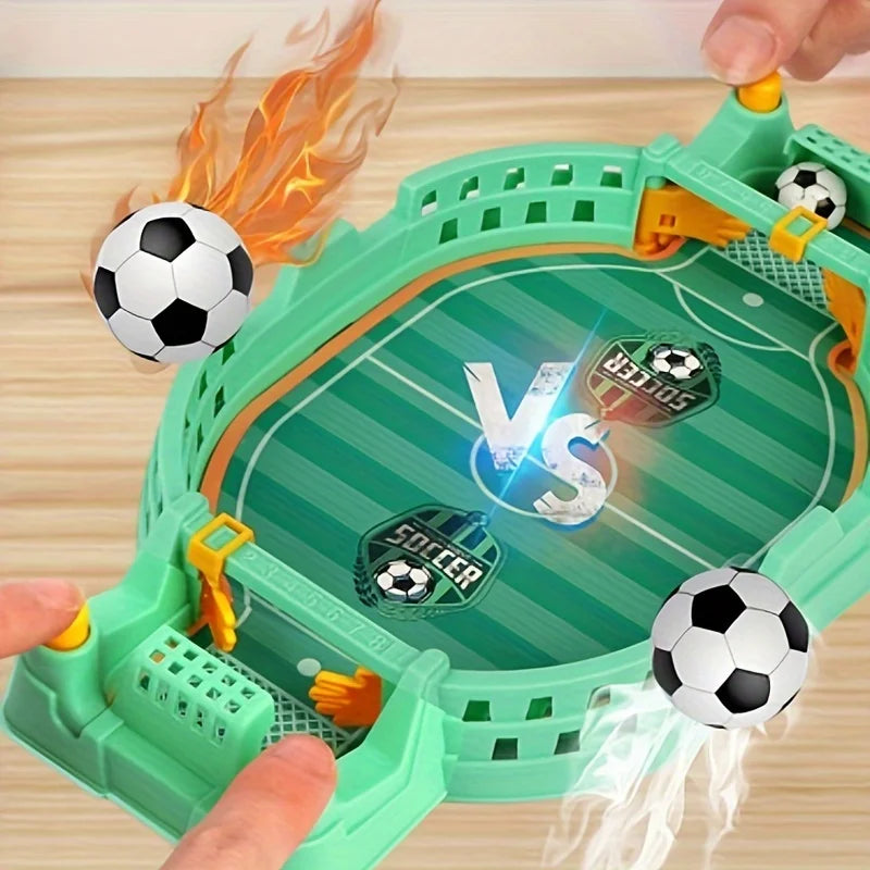 Interactive Soccer Game for Kids -2-Player Tabletop Fun, Parent-Child Activity, Travel-Friendly Puzzle Game in Blue/Green