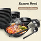 Bowl Ramen Black Plastic Japanese Style Noodle Bowl