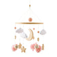Crib Wooden Mobile Bracket Newborn Sensory Toys Soothing
