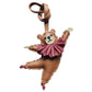 Leather PU Bag Charm Personal Dancing Bear Keychain Gift