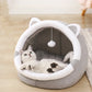 Nest Cat House for Cats Cave Bed Semi-Closed Cozy Kennel