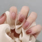 Press On Nails Short Square White Minimalist False Nail Tips Kit Spring 2026 Reusable