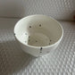 Bowl Ceramic 4 Inch Speckled White Retro Microwave Safe