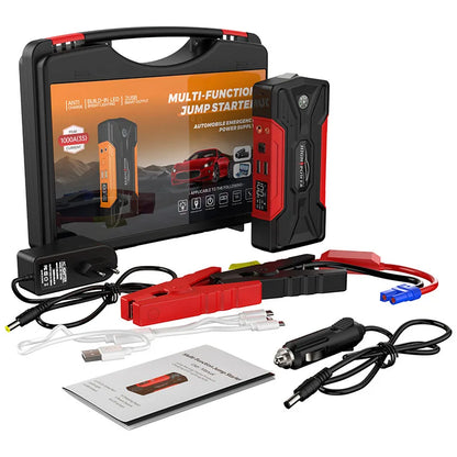 Car Jump Starter With Pump Travel-Friendly 12V Emergency Power Bank Kit 99800mAh Fall 2025 Gift