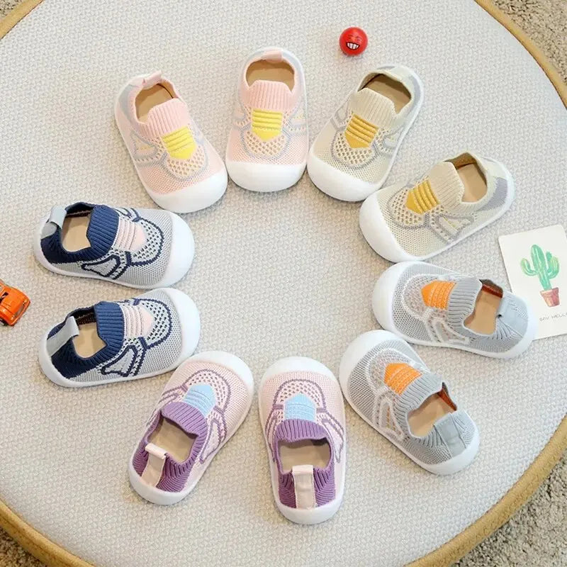 Baby Walking Shoes Plush Bottom Non-slip for 1-3 Years, Spring and Autumn Children's Shoes