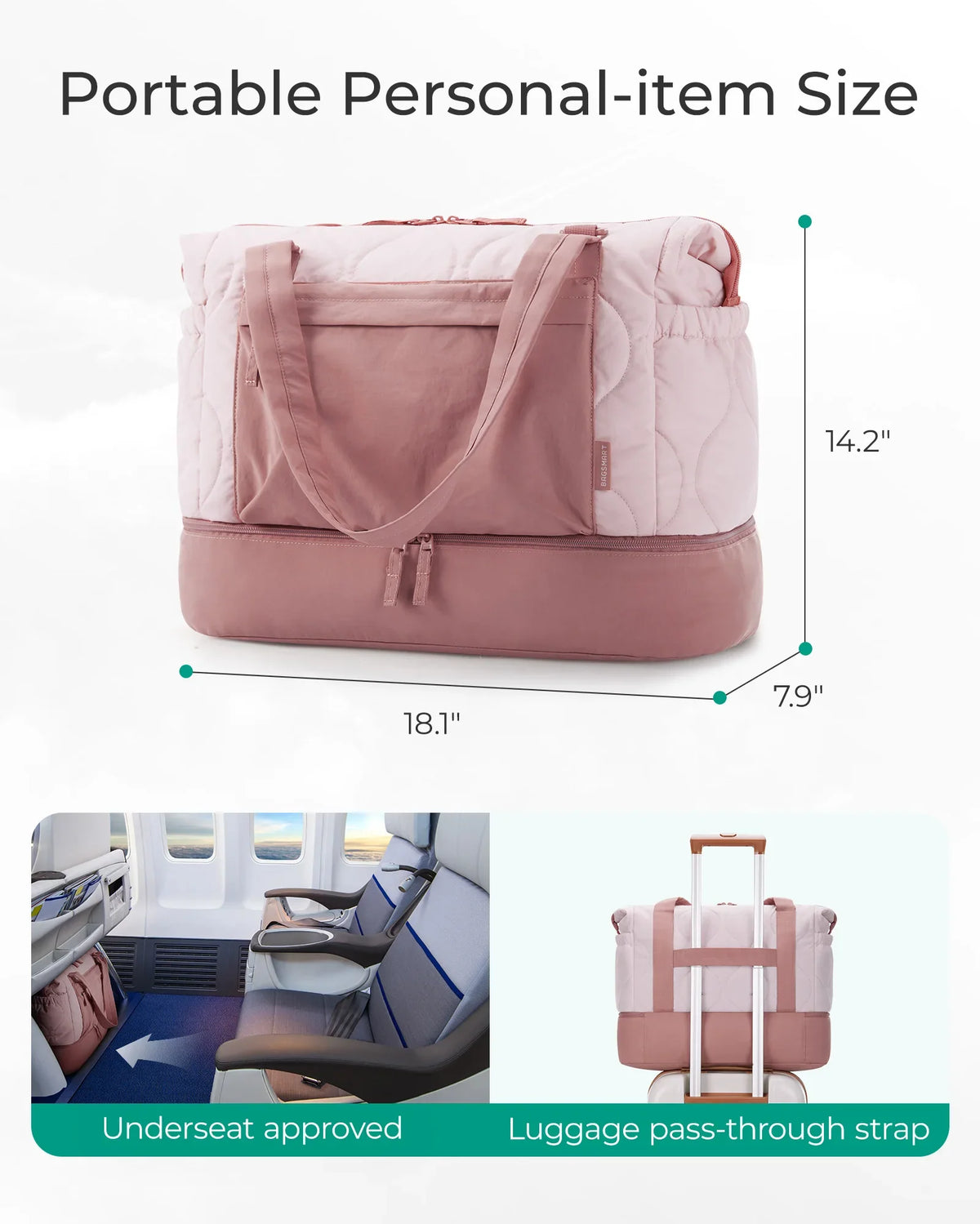 Bag Travel Weekender Duffle Carry On With Shoe Compartment Large Capacity For Travel 2026 Fall Essentials