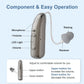 Hearing Aid Battery-Powered Digital BTE With Flexible Volume Travel-Friendly Senior Sound Amplifier