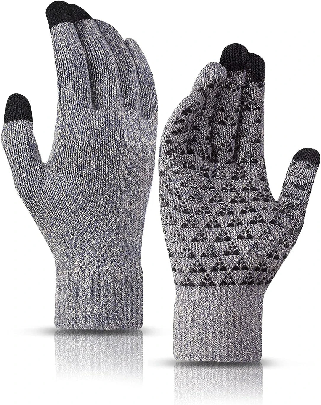 Gloves Winter Thermal Knit Touchscreen Outdoor Running Cycling Driving 2026 Winter Essentials Gift