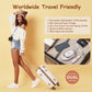 Mini Travel Iron for Clothes - Travel-Friendly Motor-Driven Iron, Fast Heating 30s, Dual Voltage 220V