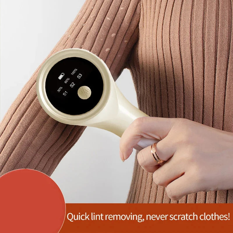 Lint Remover for Clothing Motor-Driven Fluff Shaver Travel-Friendly Battery-Powered Fabric Hair Ball Remover
