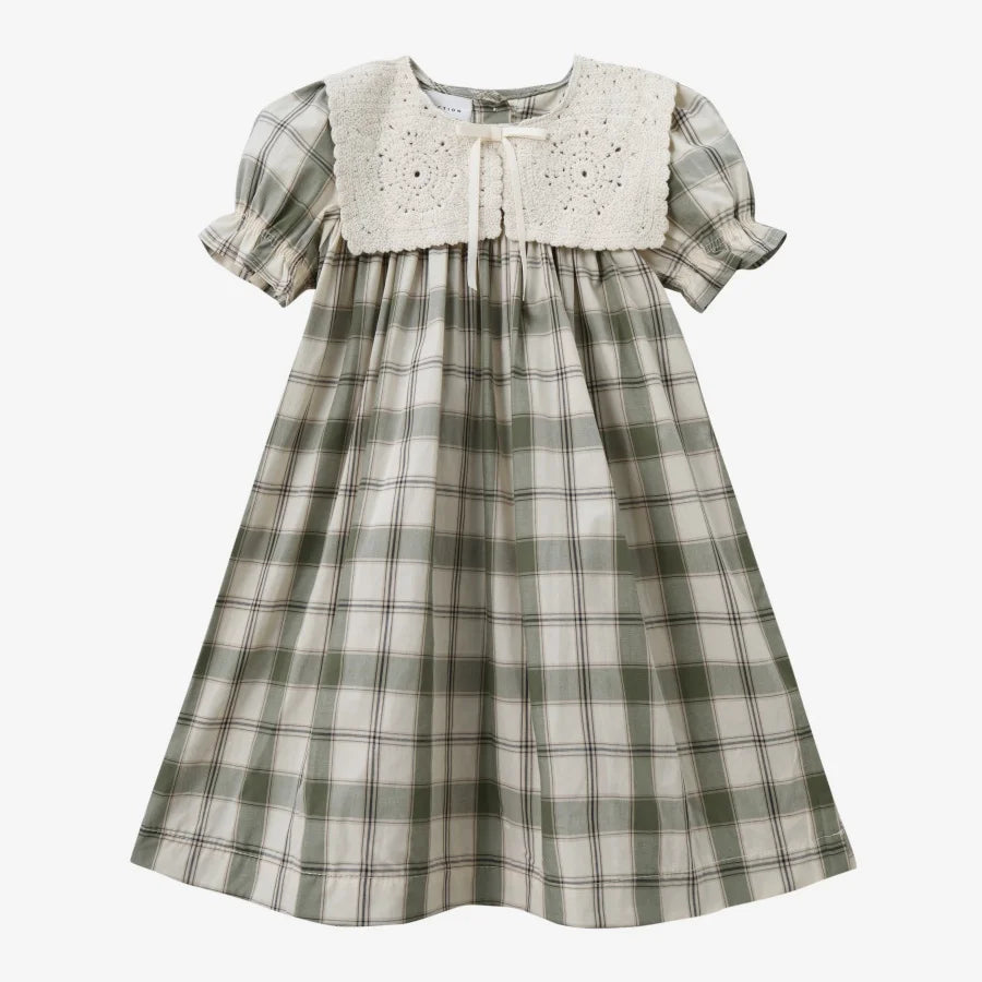 Plaid Grid, Floral, 100% Cotton, Summer Casual Wear – Plush Unisex Kids’ Matching Outfits