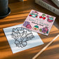 Book Coloring Adult Doodles Cozy Hearts Theme Fall 2025 Stress Relief Gift Idea