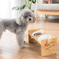 Dog Bowl Stand Flexible Bamboo Elevated Feeder, Wooden Pet Bowl Holder Fall 2025 Comfort-Grip Neck Maintenance
