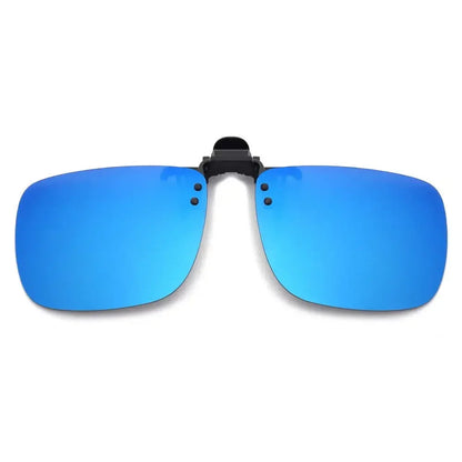 Clip-On2026 Edition Sunglasses Polarized UV400 Night Vision Driving Glasses Square Clip-Ons Anti-Glare Vintage Style