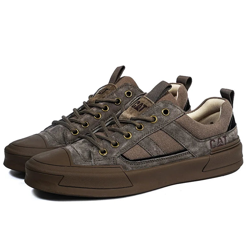 Sturdy men's outdoor sneakers - anti-slip wear-resistant fabric upper, for hiking and casual everyday