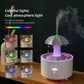 Rotating Umbrella Water Drop Humidifier with Night Lights, Essential Oil Aroma Diffuser for Household, Mute Spray, 300ML Capacity