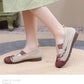 Women’s Breathable Flats - Slip-On Mesh, Embroidered