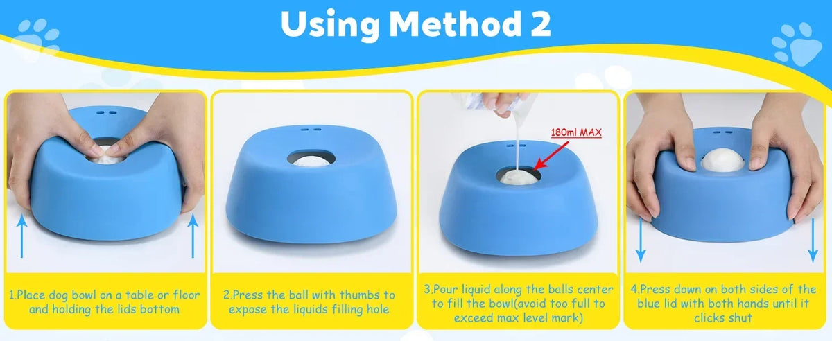 Ball-Shaped Lick Mat Anti-Choke Design, Pet Feeding Gift 2026 – Anti-Slip Slow Feeder Dog Bowl