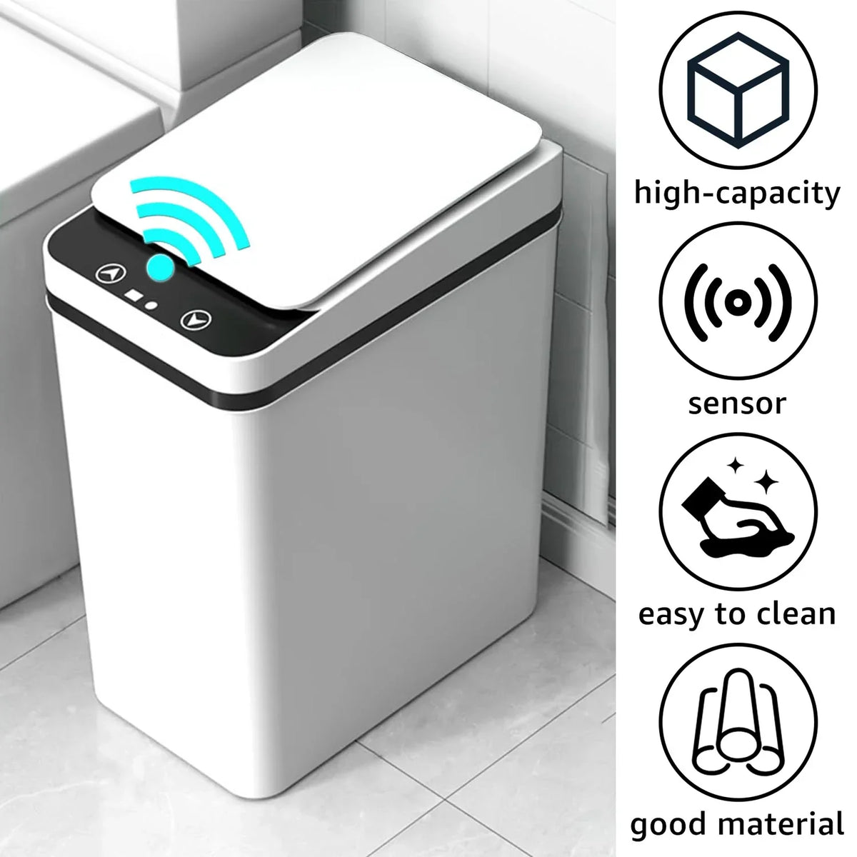 Automatic Touchless Trash Can 12L Sensor Kitchen