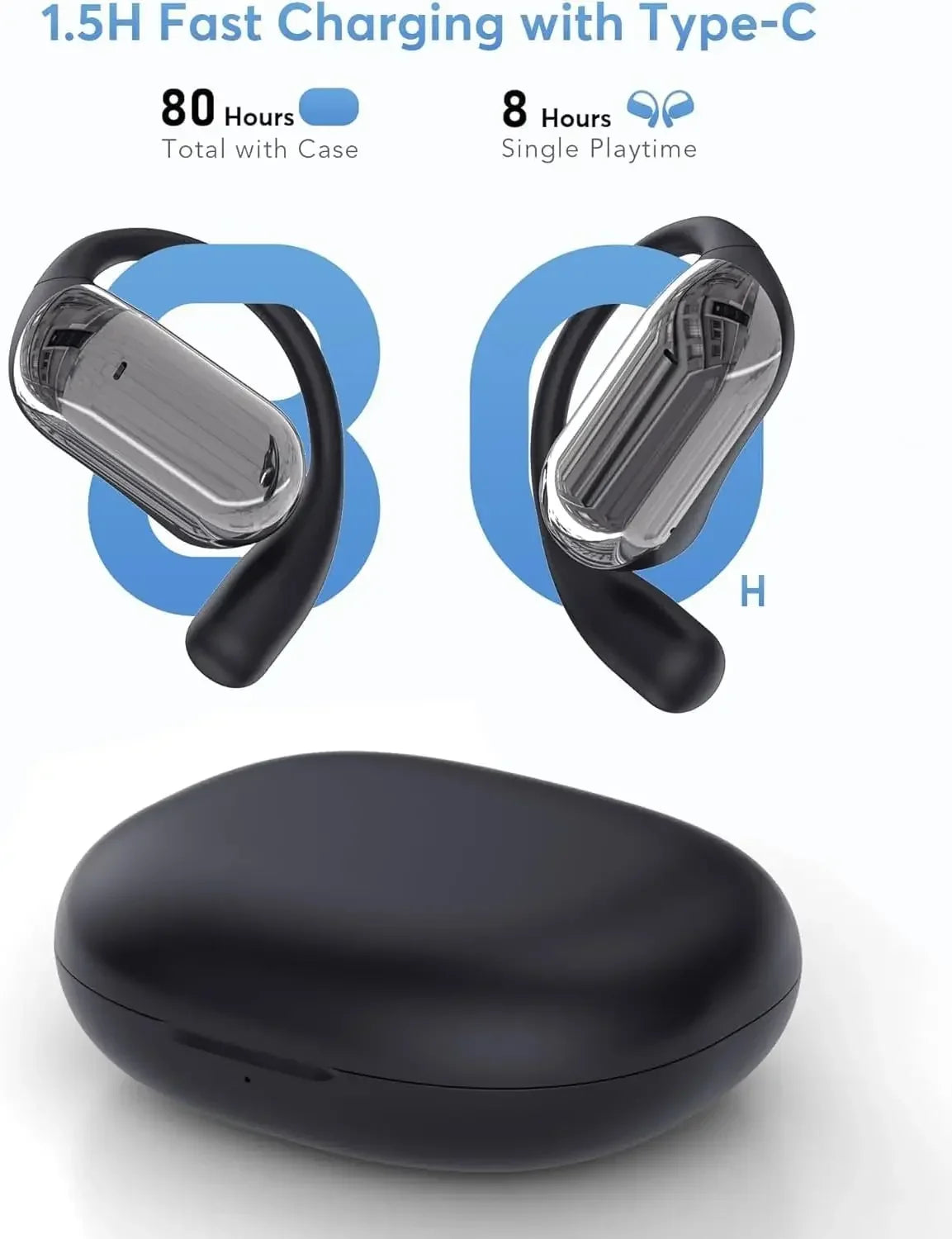Real AI Time Translator Earbuds 144 Languages ANC Business