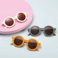 Kids Sunglasses Round Frame Anti-UV400 for 1-7 Year Olds, Children's Sun Protection, Trendy Design