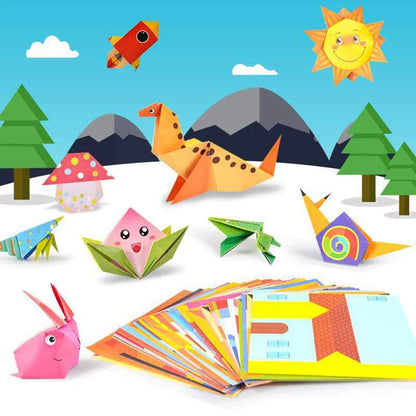 Origami Montessori Craft Kits for Kids - Educational Paper Art with Cartoon Animals, Fun DIY Activity for Boys & Girls