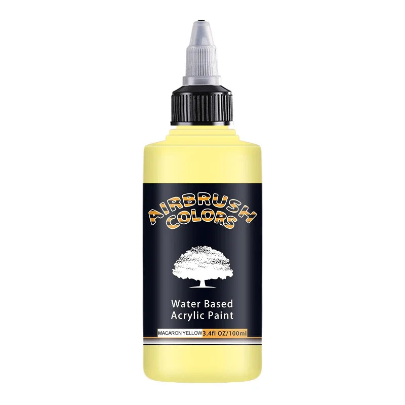 Airbrush2026 Edition Acrylic Paint Matte Inks Water Based Simple to Clean 32 Color Kit 100ml Bottles For Model Hobby TikTok Viral Craft Trend