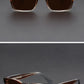 mirror lens, anti-mist outdoor driving shades, wide coverage – Men's square frame sunglasses UV400