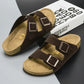 Summer Leather Men Sandals - Sturdy Anti-Slip Outdoor Beach Casual Shoes for Women