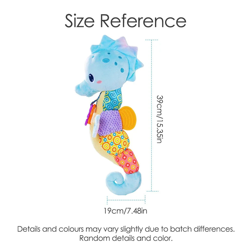 Plush Giraffe Baby Rattle Hanging Plush Newborn Sensory Toys