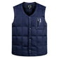 Light Men's Down Vest - V Neck, Polyester, Winter