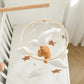Crib Wooden Mobile Felt Bear Musical Newborn Sensory Toys