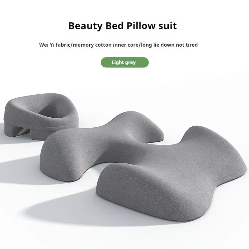Massage Pillow Memory Foam Face And Chest Cushion Detachable Washable Cover Spa Self Maintenance 2025 Support