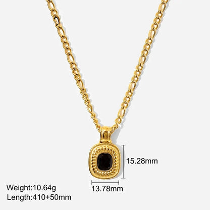 Layered2026 Edition Gold Tone Necklace Kit With Resin Stone Pendants Boho Statement Jewelry Gift Idea Fall