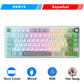 Keyboard Mechanical R75 Gasket 80Key RGB Hot Swap Spanish