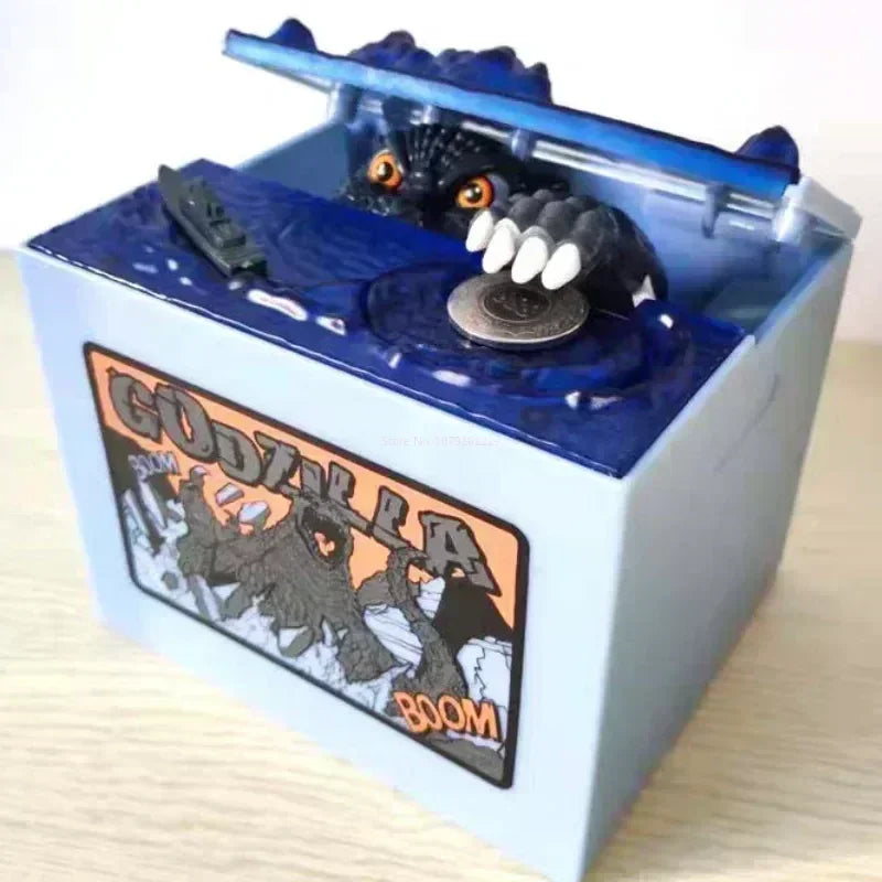 Bank Godzilla Money Box for Kids - Family Decoration Birthday Gift
