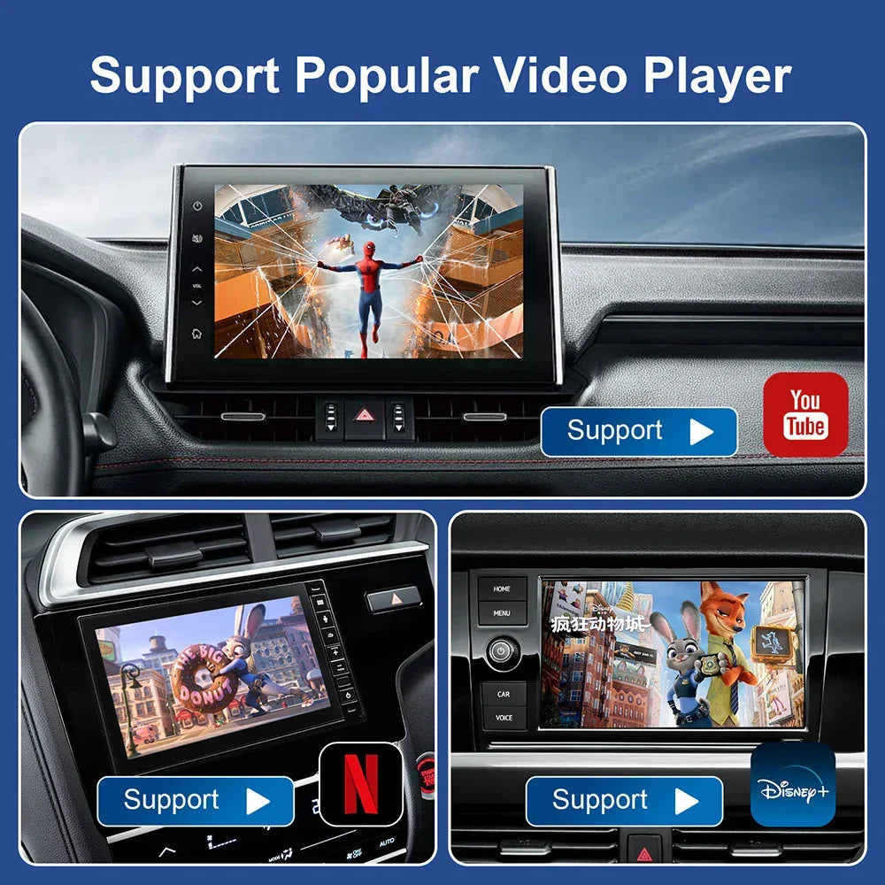 Android TV Box CarPlay AI Cordless BuiltIn Play Store Android Auto YouTube Netflix Fall 2025 Trend Gift
