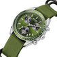 Quartz Chronograph Watch Blue Nylon Strap Water-Resistant