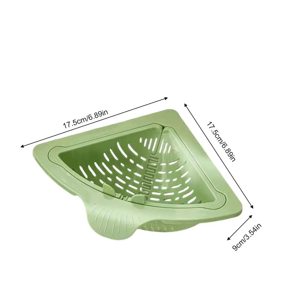 Sink Magnetic Drain Basket Triangle Stainless Steel For Vegetables And Fruit Drainage Eco Friendly Kitchen Organizer