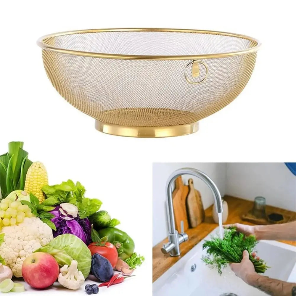 Colander Mesh Fine Mesh Strainer Kitchen Drain Basket For Rinsing Fruits And Rice Fall 2026 Kitchen Trend