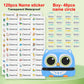 Customized Name Stamp Kit - Engraved Water-Resistant Baby Name Seal, Great Kindergarten Gift